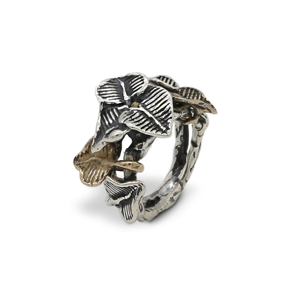 Anello Giuseppe Mandile Foglie a cuore AR103