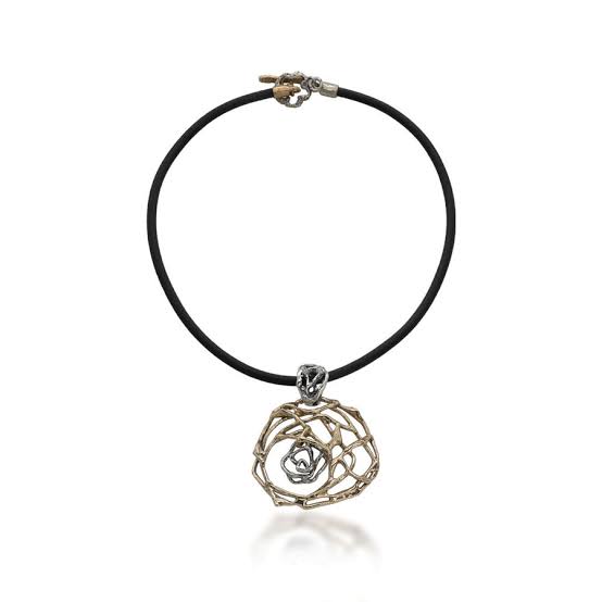 Collana Pendente Rosa Giuseppe Mandile CR047b